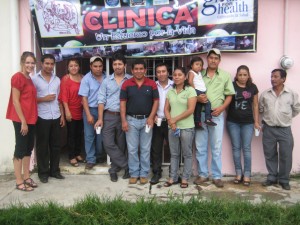 Field Intern Rachel Ballester (left) with partner cooperative La Comon Yaj Nop Tic at their new clinic right in their co-op!