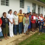 Outside the Monica's clinic in Siltepec